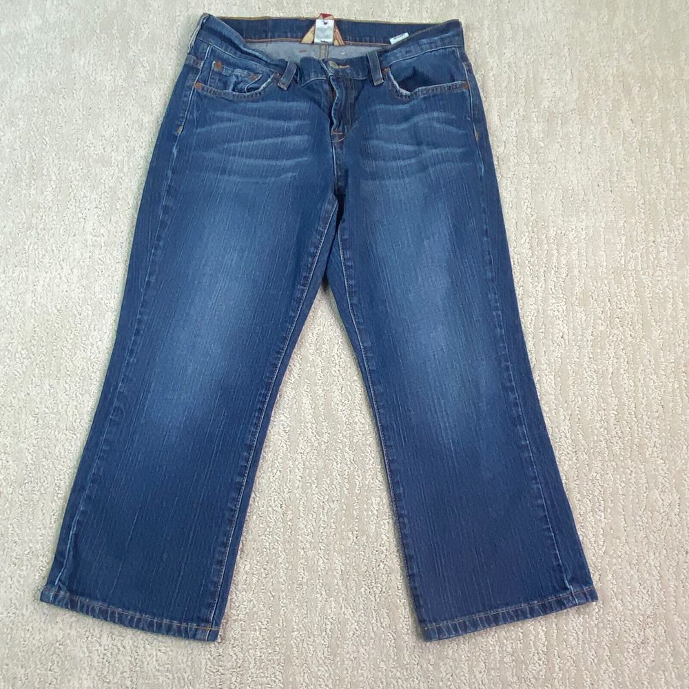 Lucky Brand Jeans Womens Blue Denim Classic Fit Crop Size 4/27‎